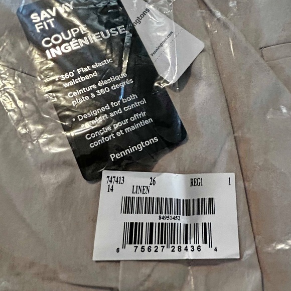 NEW PHOTOS! CAPRIS, SAVVY FIT TWILL, LINEN COLOUR, SIZE 26, RAYON/SPANDEX, FAKE - Picture 4 of 16